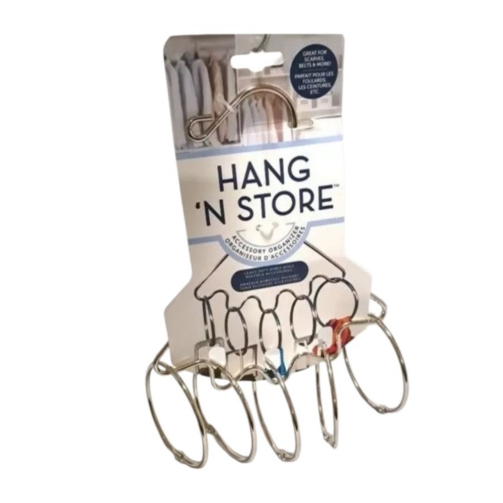 Accessory‎ Organizer Hang Silver Open Ring Purchase Scarves Belts Ties Jewelry